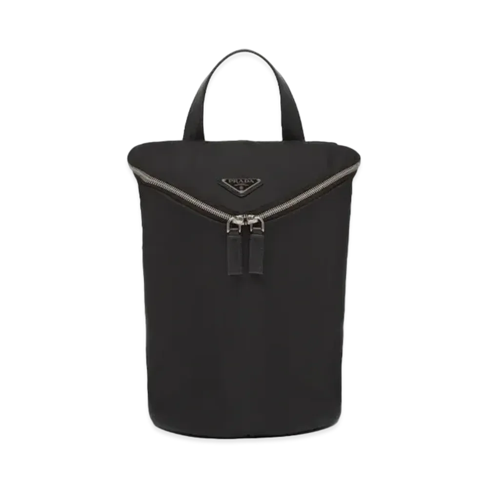 PRADA Re Nylon and Leather Backpack "Black"