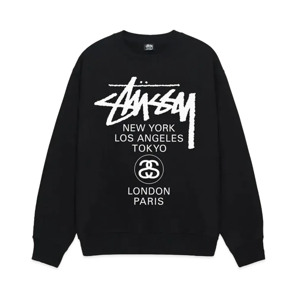 Stussy World Tour Crew "Black"