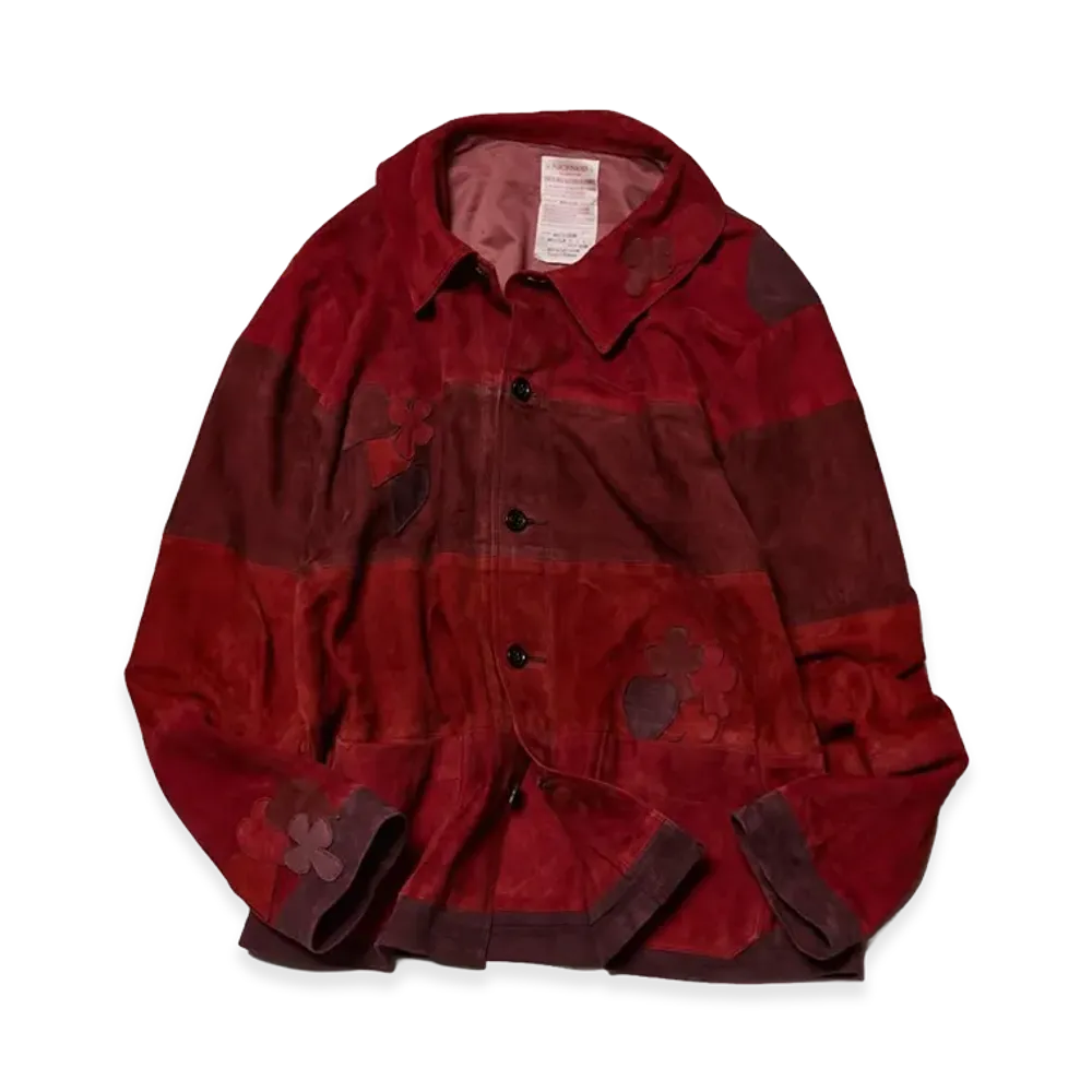 NICENESS Moby Goat Leather Jacket "Red"