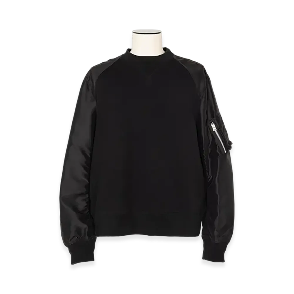 sacai Sponge Sweat Pullover "Black"