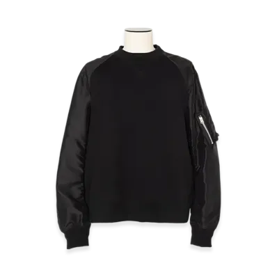 sacai Sponge Sweat Pullover "Black"