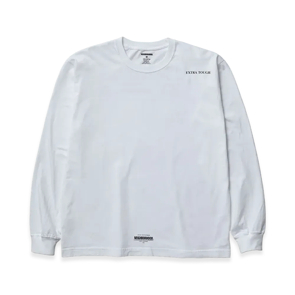 NEIGHBORHOOD NH. Tee LS-7 "White"