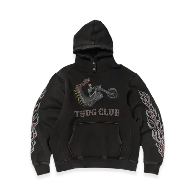 THUG CLUB Dragon Chopper Hoodie "Black"