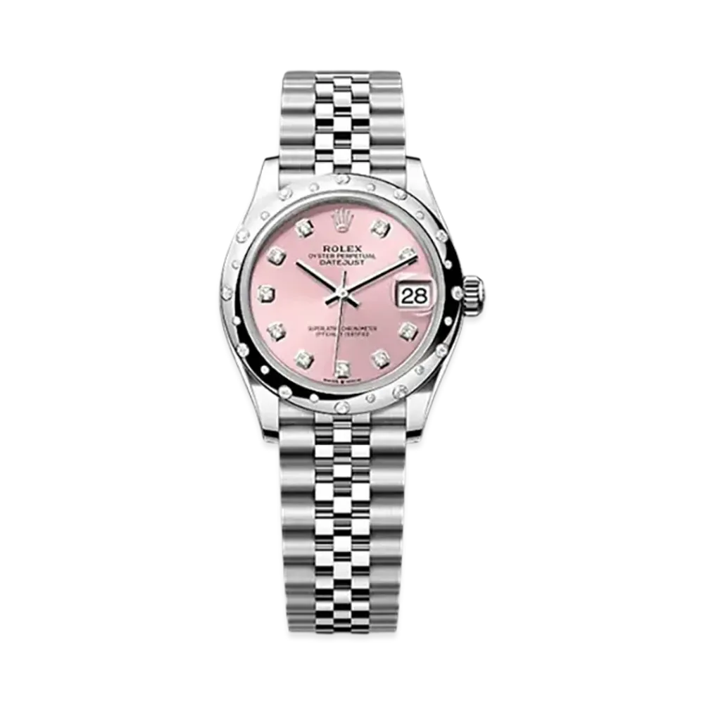 ROLEX Datejust 31mm Oystersteel & White Gold Diamond 278344RBR "Pink"
