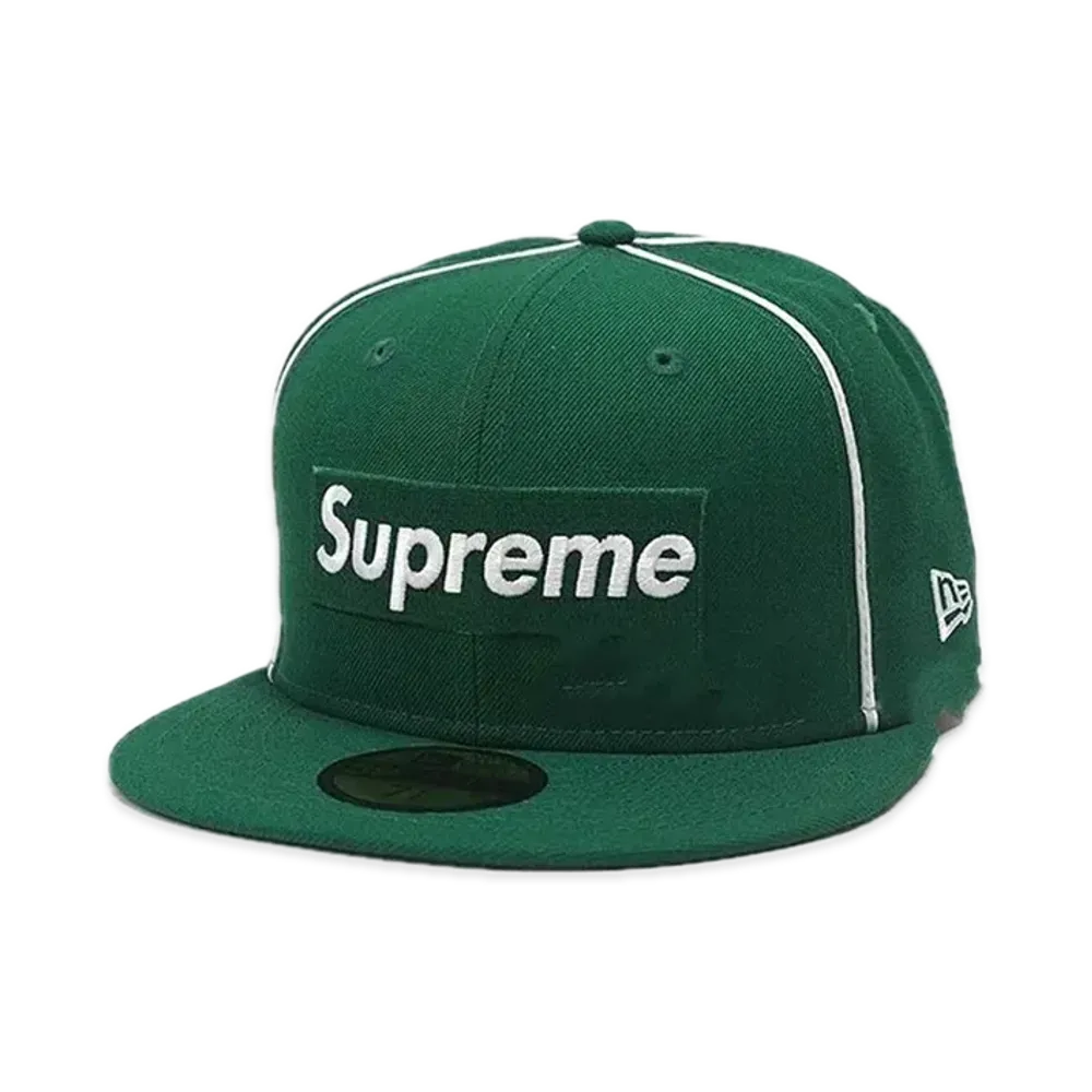 Supreme Box Logo Piping New Era "Green"