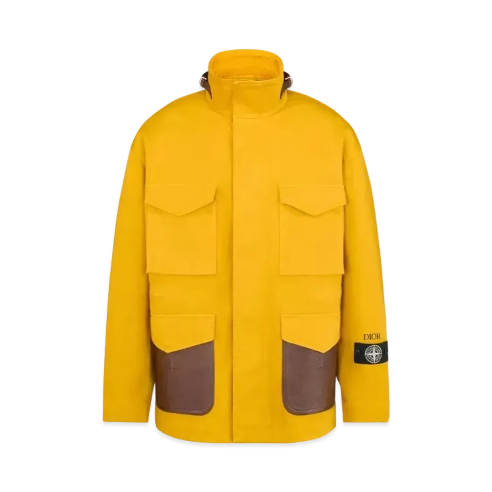 Dior x Stone Island Field Jacket W/ Leather Debossed Cannage Pockets