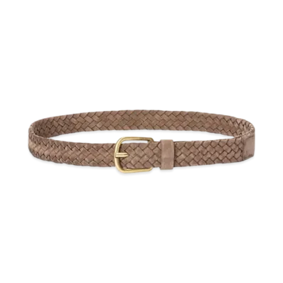 LOEWE Chunky Woven Belt "Psyche/Vintage Gold"
