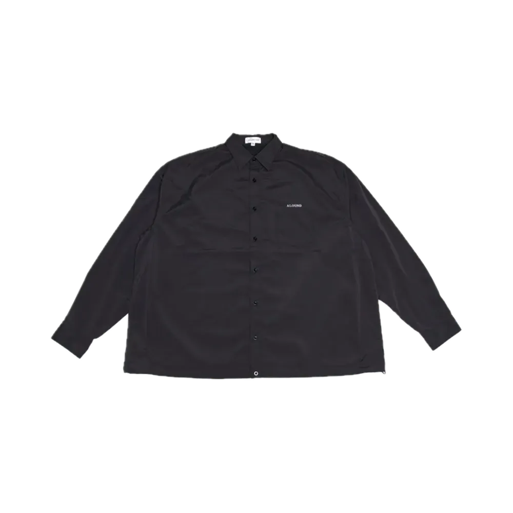 ALOUND Wide Nylon Shirts Jacket "Black"
