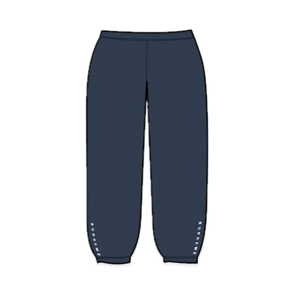 シュプリーム ウォーム アップ パンツ "ネイビー" (23FW)