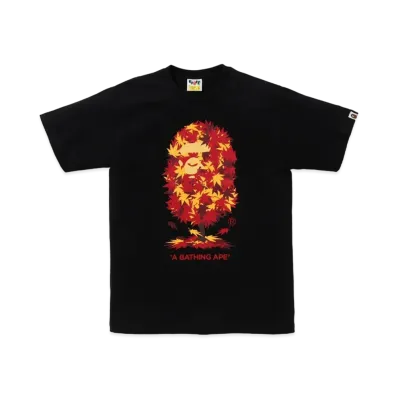 A BATHING APE Japan Autumn Ape Head Tee "Black"