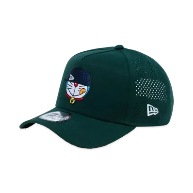 NEW ERA x Doraemon 9FORTY A-Frame Tracker Face Logo "Dark Green"
