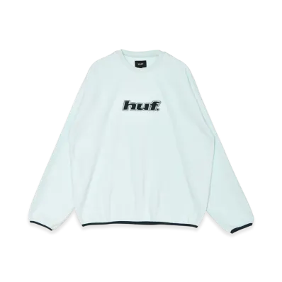 HUF H Dot Polar Fleece Crewneck Sweatshirt "Sky"