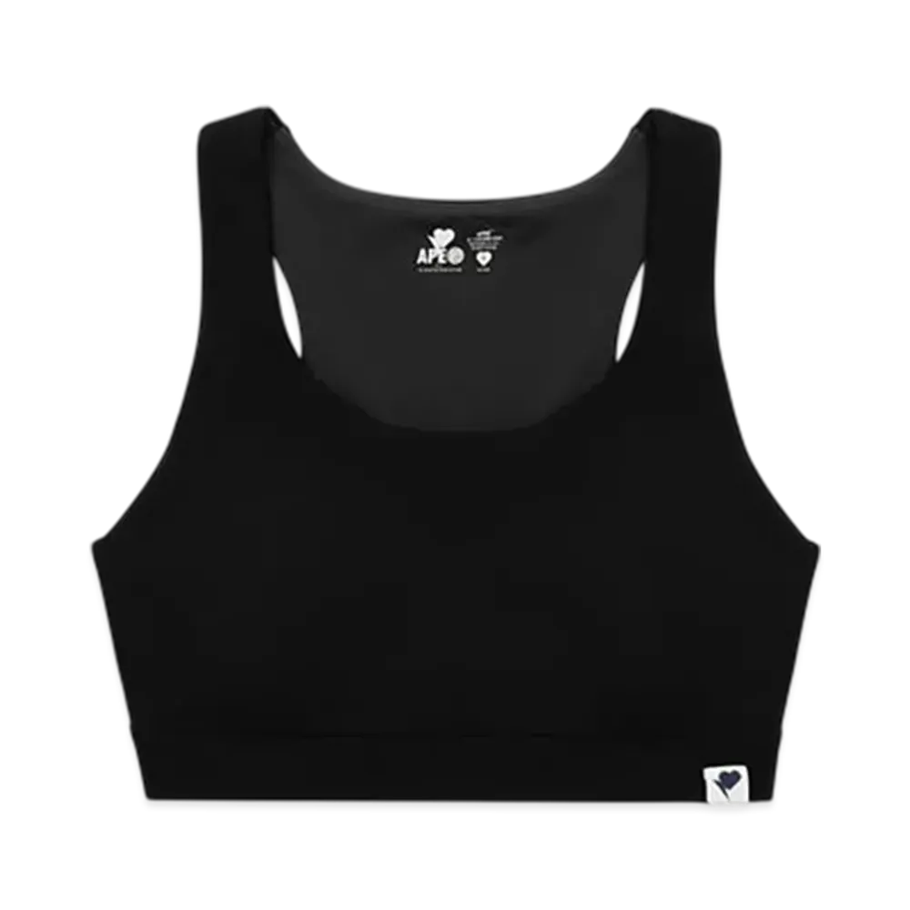 A BATHING APE APEE T Back Sport Bra "Black"