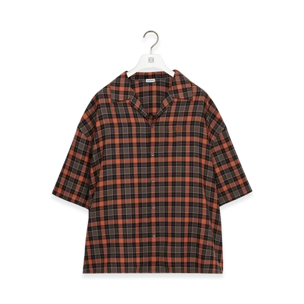 LOEWE Short-Sleeve Shirt "Orange/Black"
