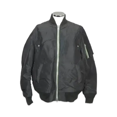 sacai Nylon Twill Embroidered Patch Blouson "Black"