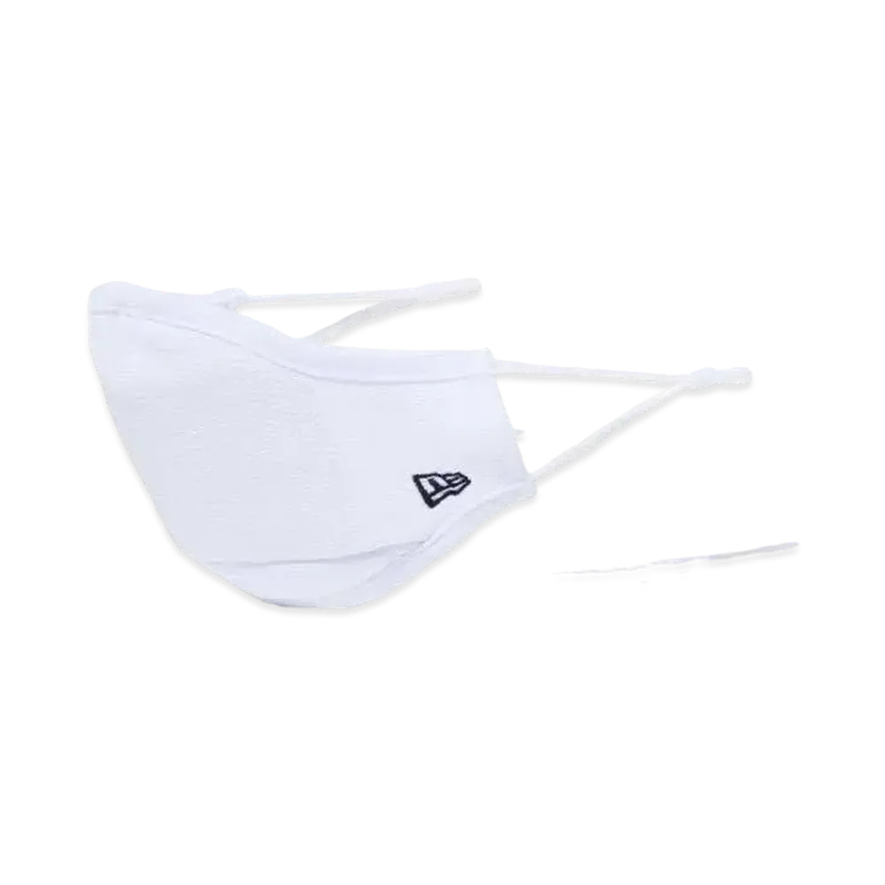 NEW ERA Mask Face Covering Mask Logo Embroidery "White"