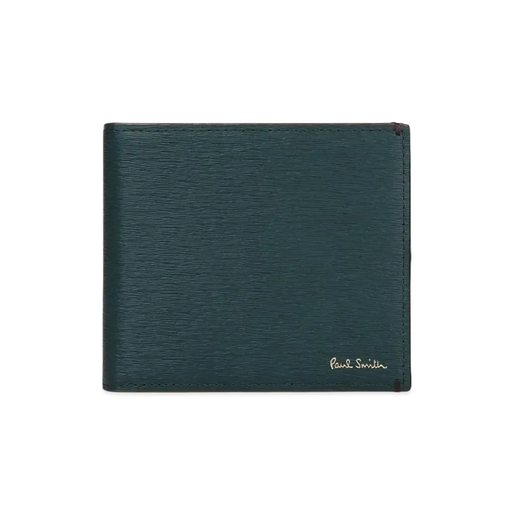 Paul Smith Colored Edge AW24 Bifold Wallet "Green"