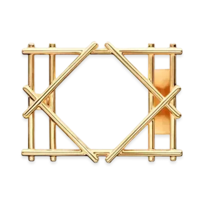 Dior Cannage Belt Buckle Brass 35 MM "Gold"