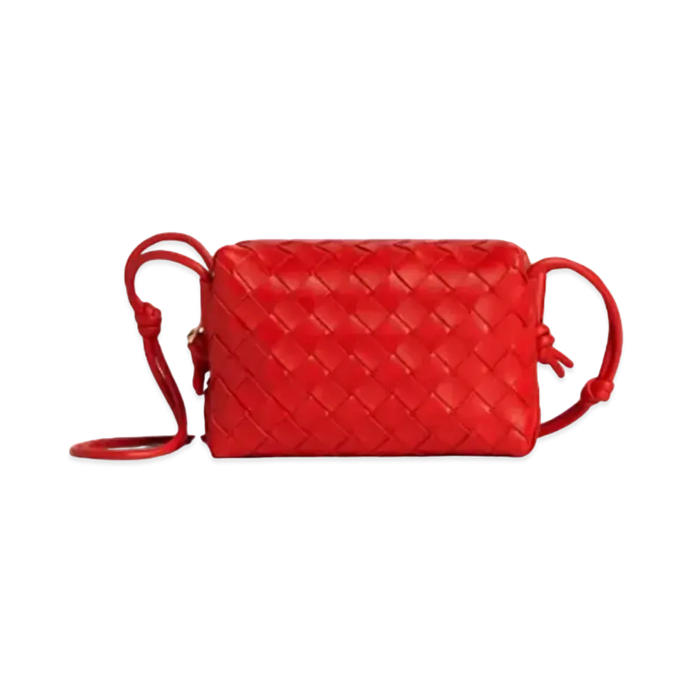 Bottega Veneta Loop Mini Camera Bag "Red"