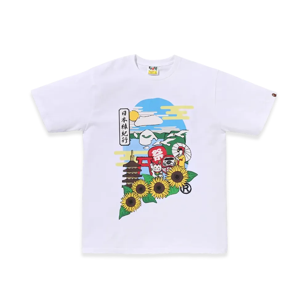 A BATHING APE Japan Culture Ape Head Tee "White"