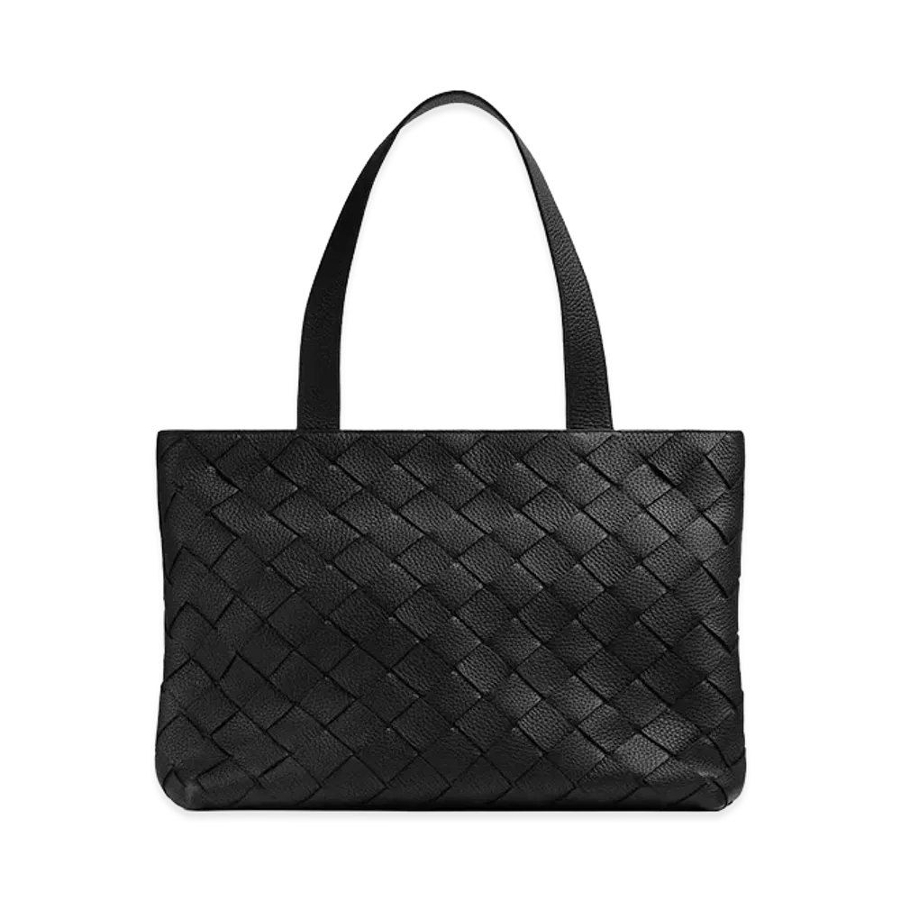 Bottega Veneta Small Intrecciato Zipped Tote Bag "Black"