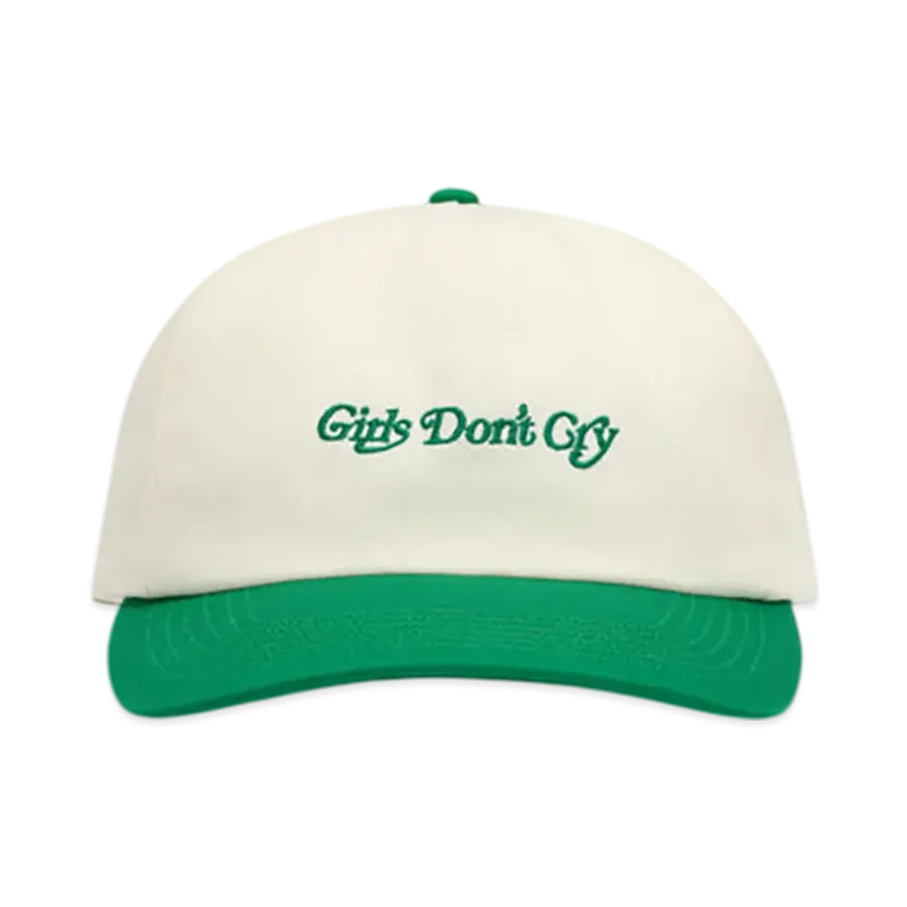 Dover Street Market x VERDY Girls Don't Cry Logo Hat "Ivory/Green"