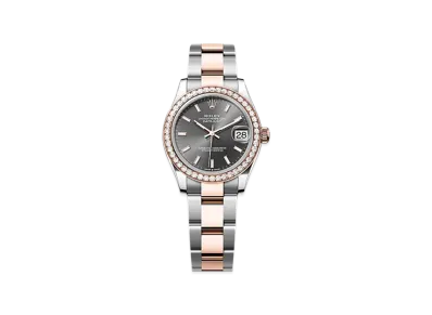 ROLEX Datejust 31mm Oystersteel & Everose Gold Diamond 278381RBR "Slate"