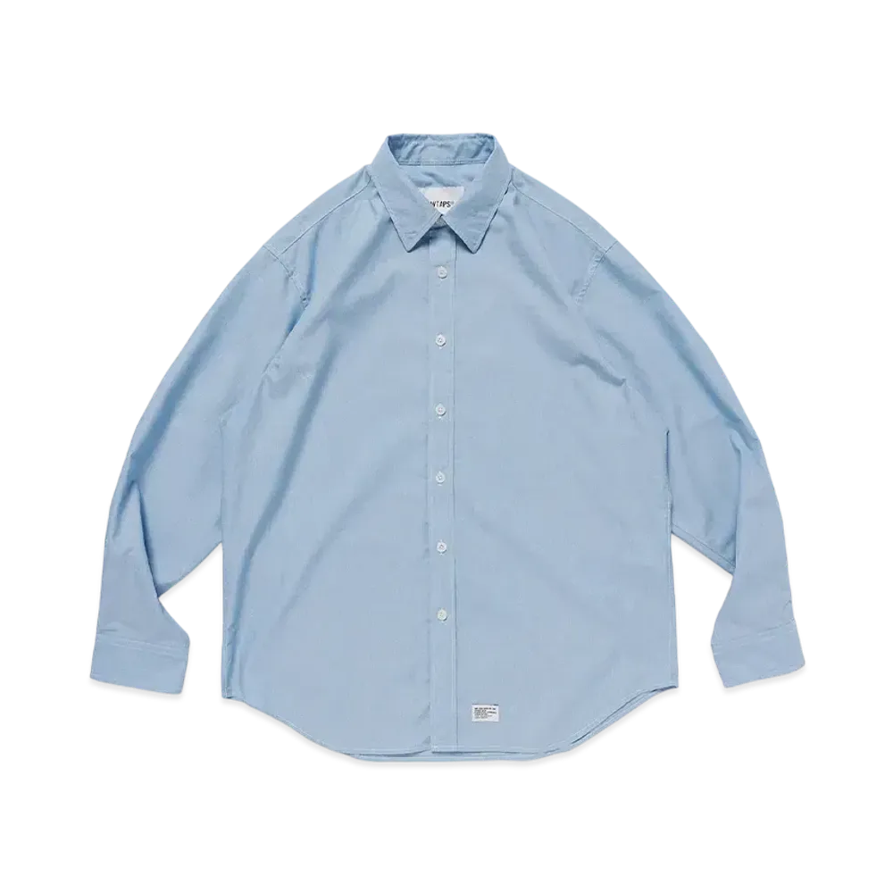 WTAPS Cb / LS / Ctpl. Chambray. Coolmax "Indigo"