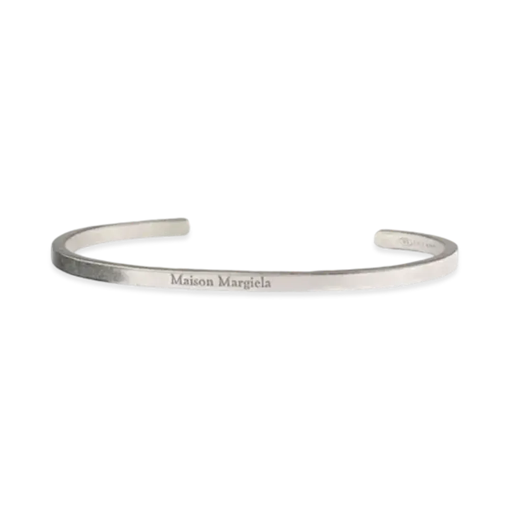 Maison Margiela Logo Cuff "Matte Palladium"