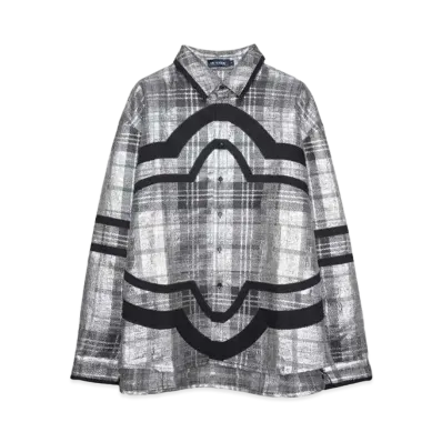 av vattev Embroidered SHIRT "SILVER"