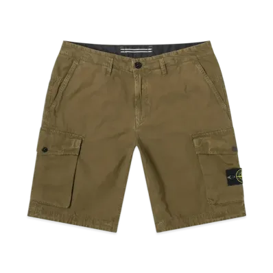 Stone Island L07WA T.CO+OLD Bermuda Shorts - 21SS "Olive Green"