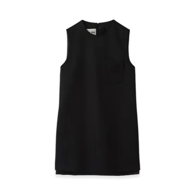 MIU MIU Women's Velour Mini Dress "Black"