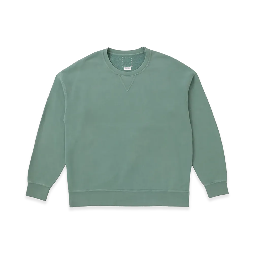 visvim Jumbo SB Sweat L/S DMGD "Green"