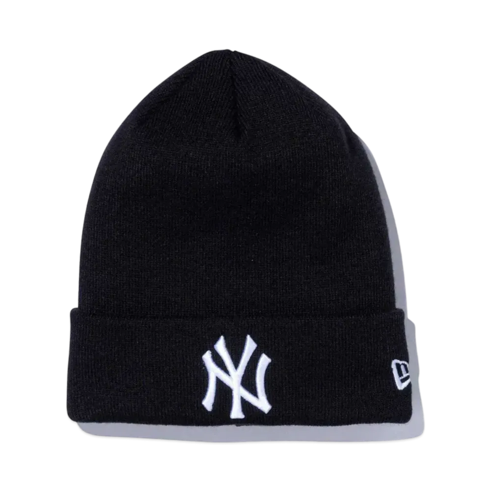 NEW ERA Basic Cuff Knit MLB Team Logo New York Yankees "Black"