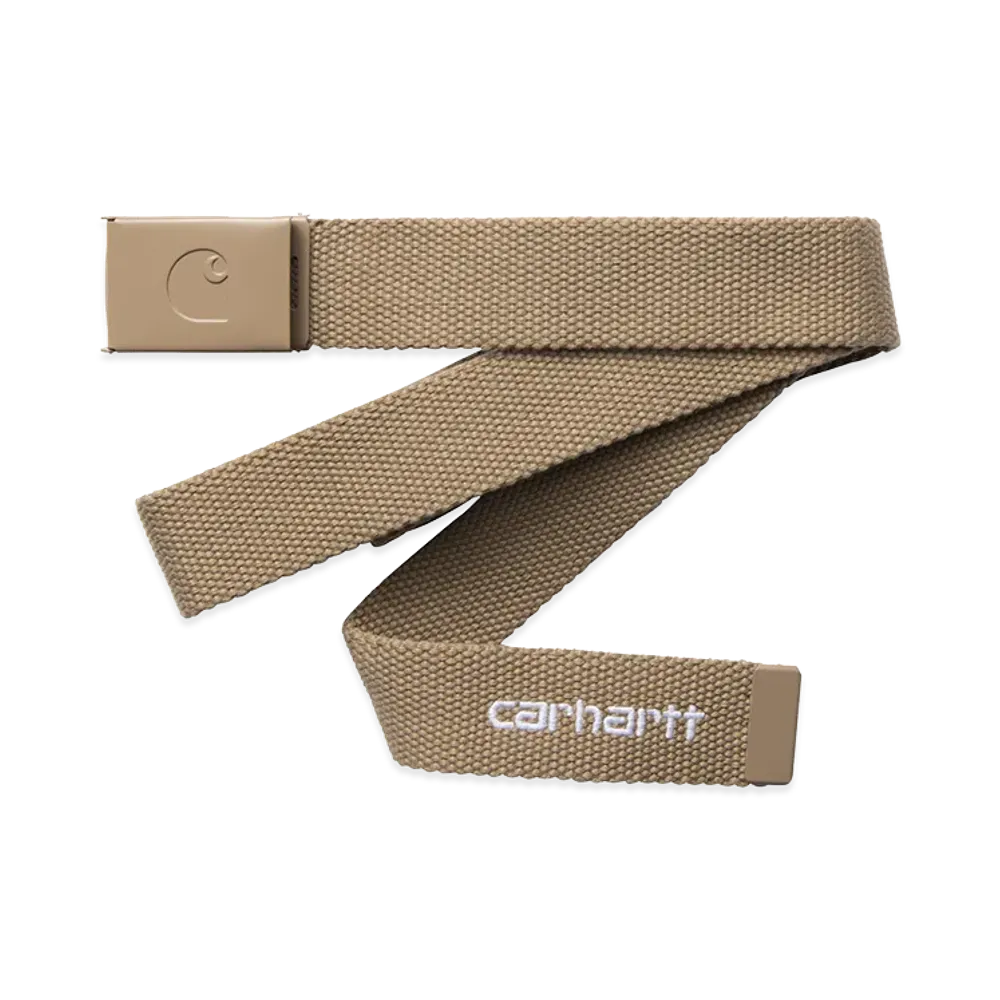 Carhartt WIP C-Logo Belt Tonal "Leather/White"