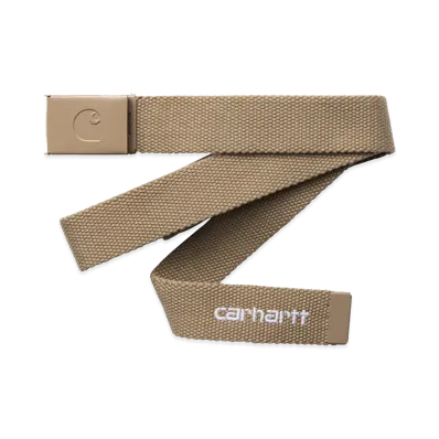 Carhartt WIP C-Logo Belt Tonal "Leather/White"