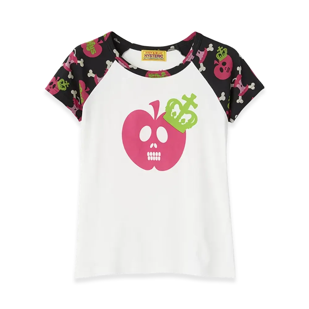 HYSTERIC GLAMOUR x Poison Candy Apple Women's Poison Candy Apple Baby Tee "White"
