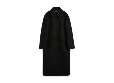 OUR LEGACY Women's Boulevard Coat "Black Stamped Wool"