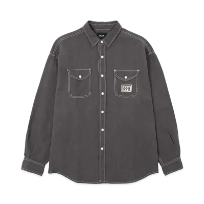 HUF Hemp Chambray LS Shirt "Black"