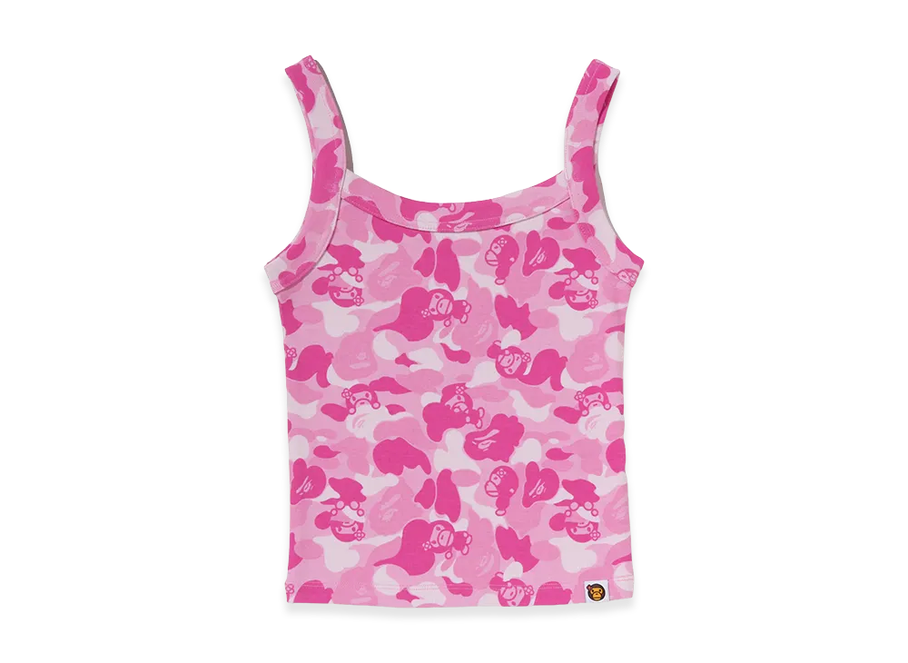 A BATHING APE Women's Baby Lisa ABC Camo Tank Top "Pink"