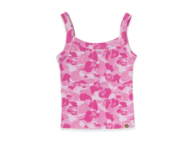 A BATHING APE Women's Baby Lisa ABC Camo Tank Top "Pink"
