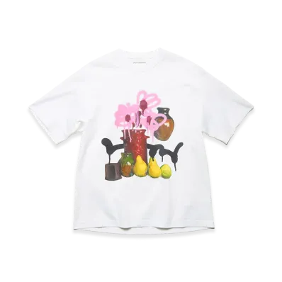 uniform experiment x Michael Cherno Red Vase Tee "White"