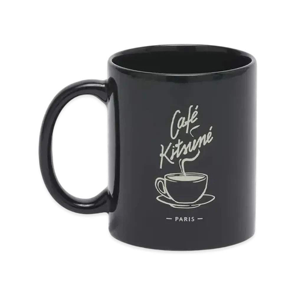 Maison Kitsune Cafe Kitsune Coffee Cups Mugs "Black"