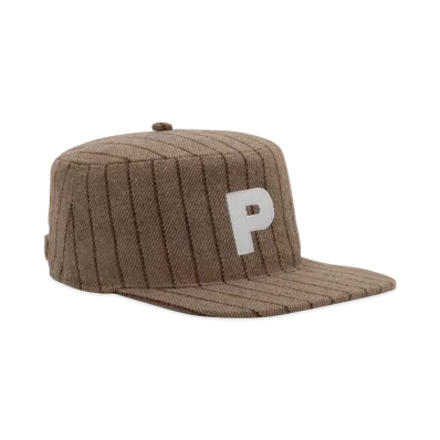 POINTLESS JOURNEY Stripe Pillbox Cap "Beige"