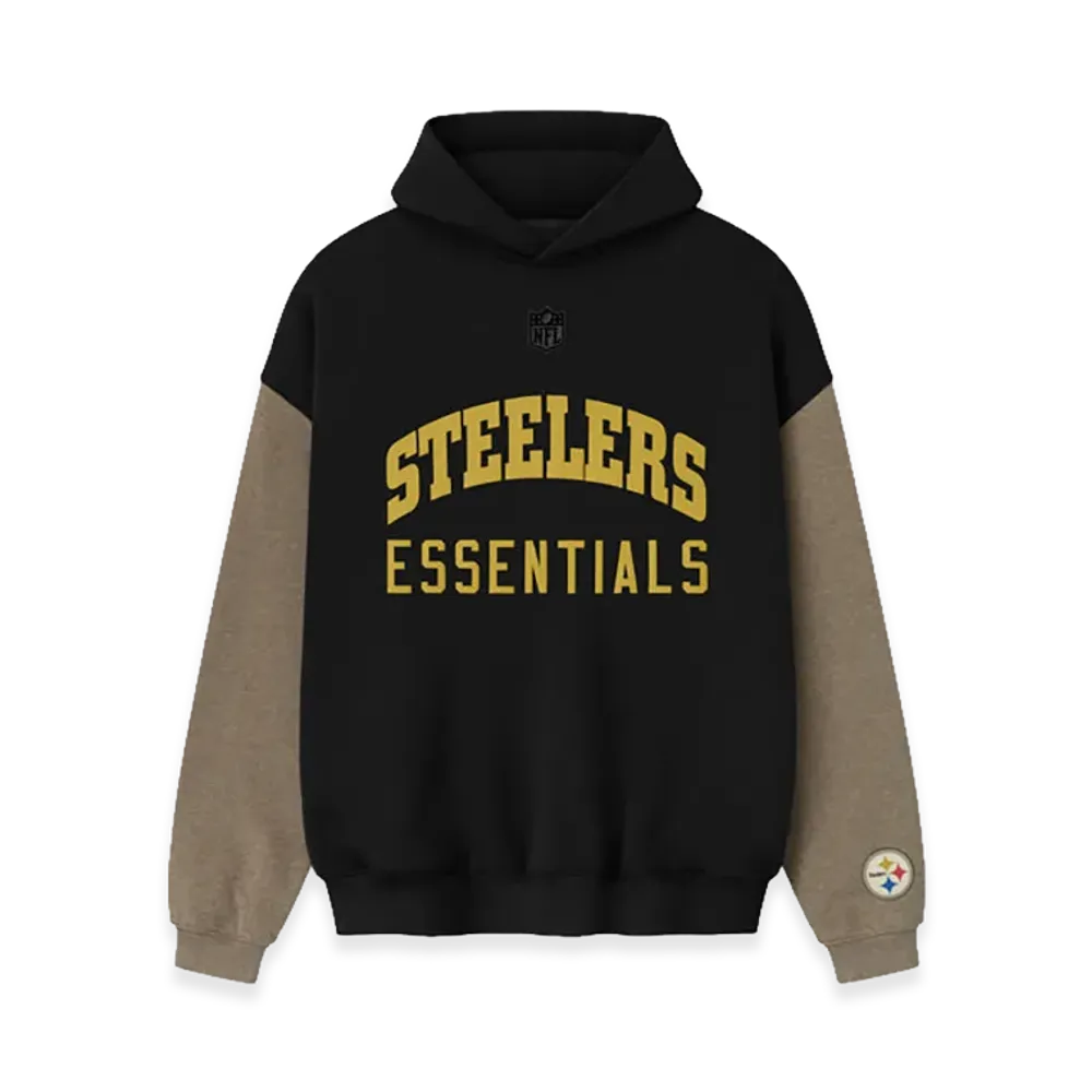 FEAR OF GOD ESSENTIALS Steelers Sport Hoodie "Black/Homestead Heather"