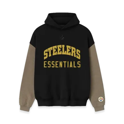 FEAR OF GOD ESSENTIALS Steelers Sport Hoodie "Black/Homestead Heather"