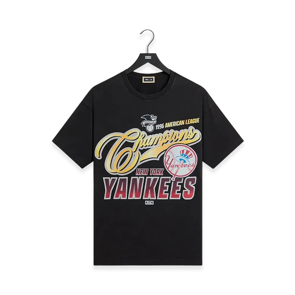 Kith x The New York Yankees Champions Vintage Tee "Black"