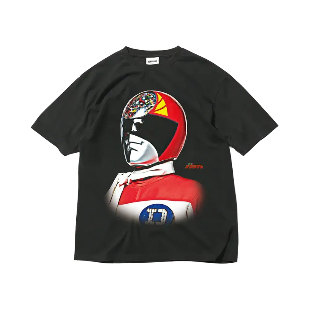 スーパー戦隊 x HOMEGAME \ 1980 デンジレッド TEE "BLACK"