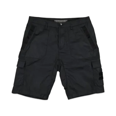 Stone Island L1029 Seersucker Cargo Bermuda Shorts - 20SS "Black"