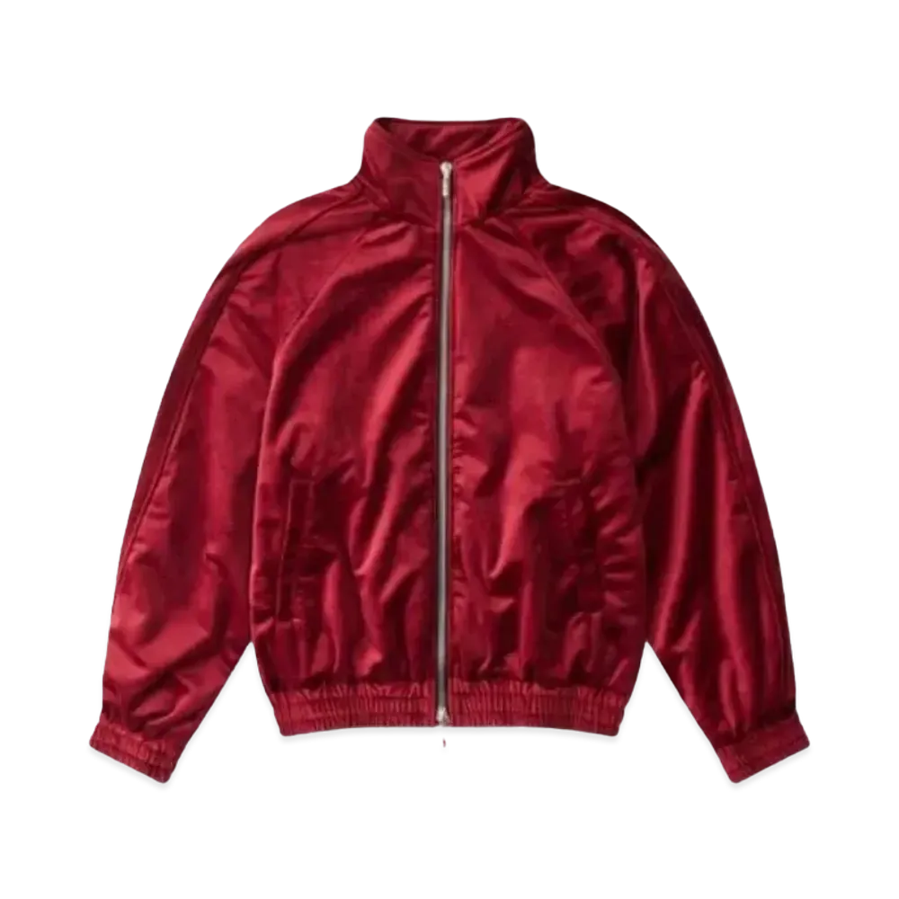 RHUDE Velvet Track Jacket "Maroon"